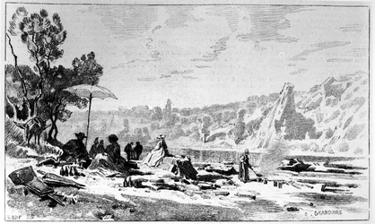 George Sand déjeunant sur les rives de la Creuse, c.1860